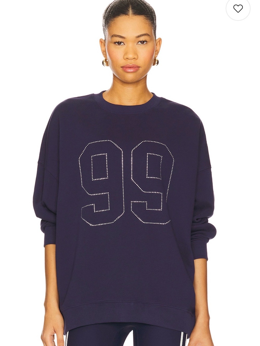 l*space Navy Rhinestone Detail Sweatshirt $145 US - Picture 4 of 11